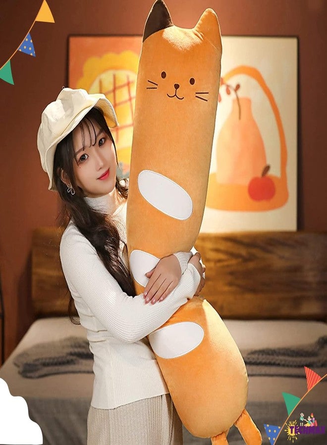 TechMax Solution Bread Pillow Plushie Doll Toy Soft Cartoon Kitten Stuffed Animal Funny Food Plushie Gift for Kids Girlfriend - Image 4